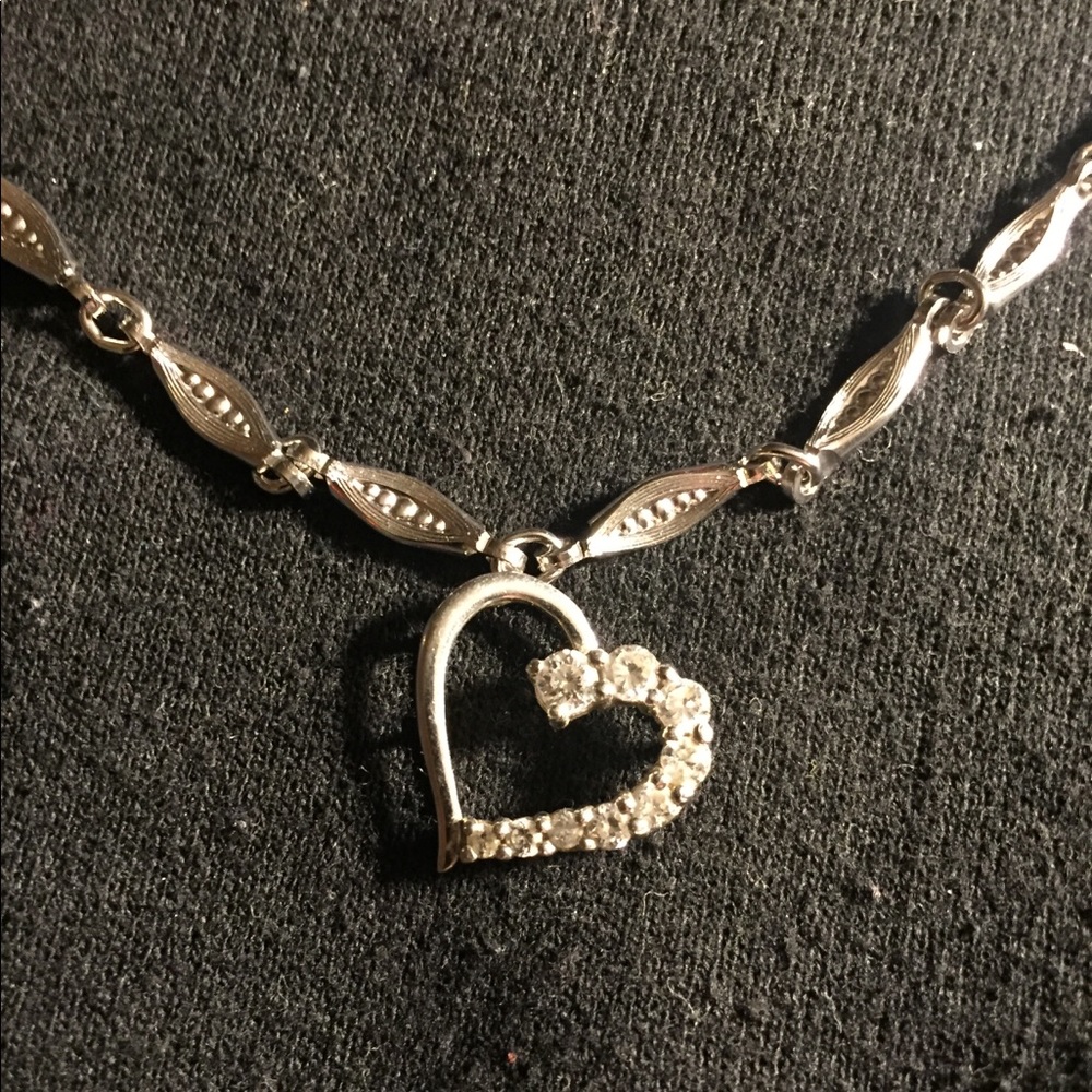 Silver heart pendant